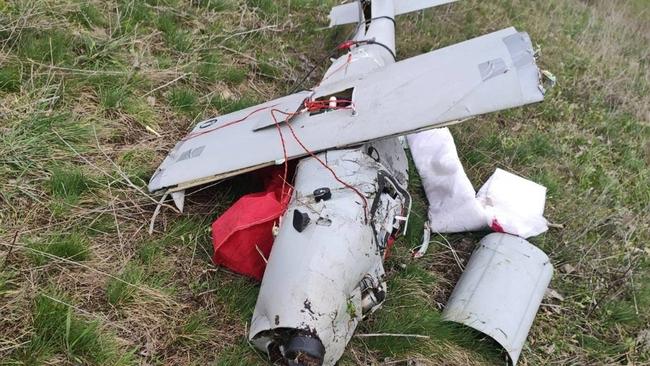 A downed Russian reconnaissance drone. Picture: Ukrainian Air Assault Forces