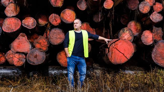 “I wish I had a magic wand,” says Dan Pote, CEO and part-owner of the Powelltown Sawmill, about 85km west of Melbourne’s CBD. Picture: Aaron Francis/The Australian