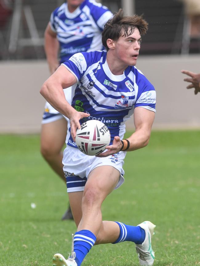 Kirwan High against Ignatius Park College in the Northern Schoolboys Under-18s trials at Brothers Rugby League Club in Townsville. Sean Weir. Picture: Evan Morgan