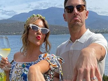 Georgia and Lee tied the knot in Tasmania. Picture: Instagram