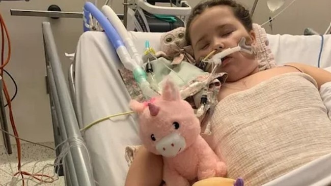 Bella is recovering at the Royal Children’s Hospital.