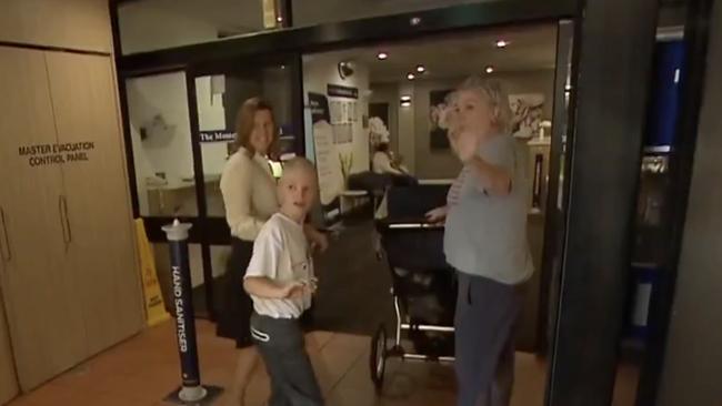 The young boy had flown to SA for specialist medical care but almost missed his appointment. Picture: 7NEWS