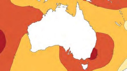 Climate Council’s, modelled off Bureau of Meteorology data, graphic of trend in sea surface temperature fer decade from 1950 to 2021. Water around Australia are warming rapidly, especially in areas around the southeast. Photo: Climate Council