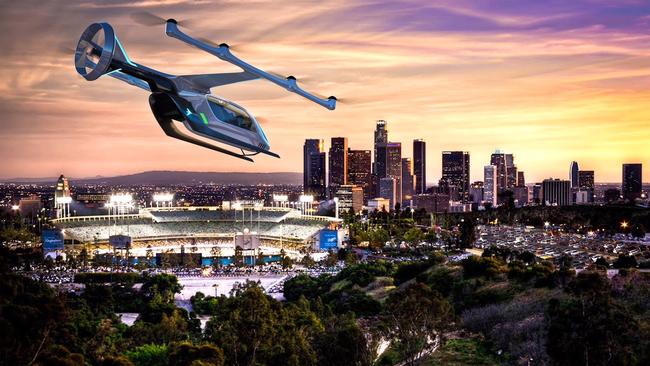 Uber Flying cars and landing pads in the 2018 Elevate Summit.