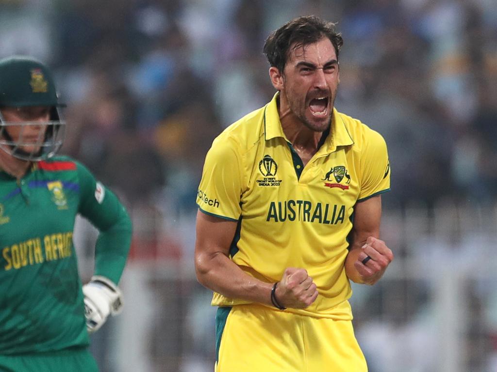 Mitchell Starc took three wickets and conceded just 34 runs from his 10 overs. Picture: Gallo Images