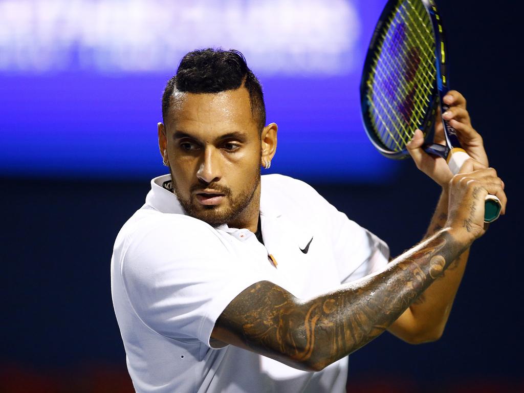 Nick Kyrgios faces a tough task to make it past the first round. (Photo by Vaughn Ridley/Getty Images)