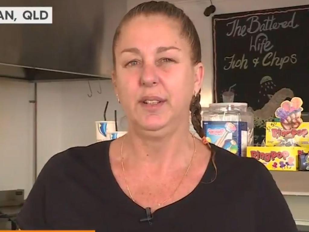 Carolyn Kerr addresses the drama around her fish and chip shop name. Picture: Today Show