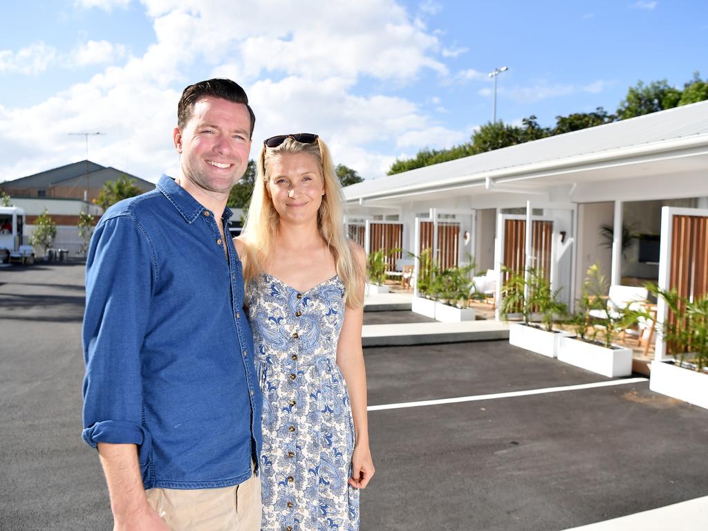 Lucy and Andrew Pink have refurbished the Loea Boutique Hotel, Maroochydore. Picture: Patrick Woods