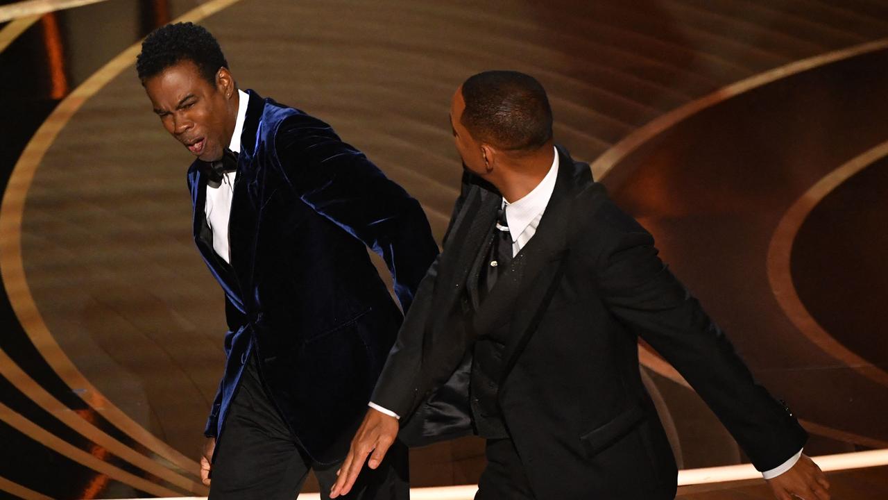 Will Smith’s violent attack on Chris Rock unspooled a carefully crafted image. Picture: Robyn Beck/AFP