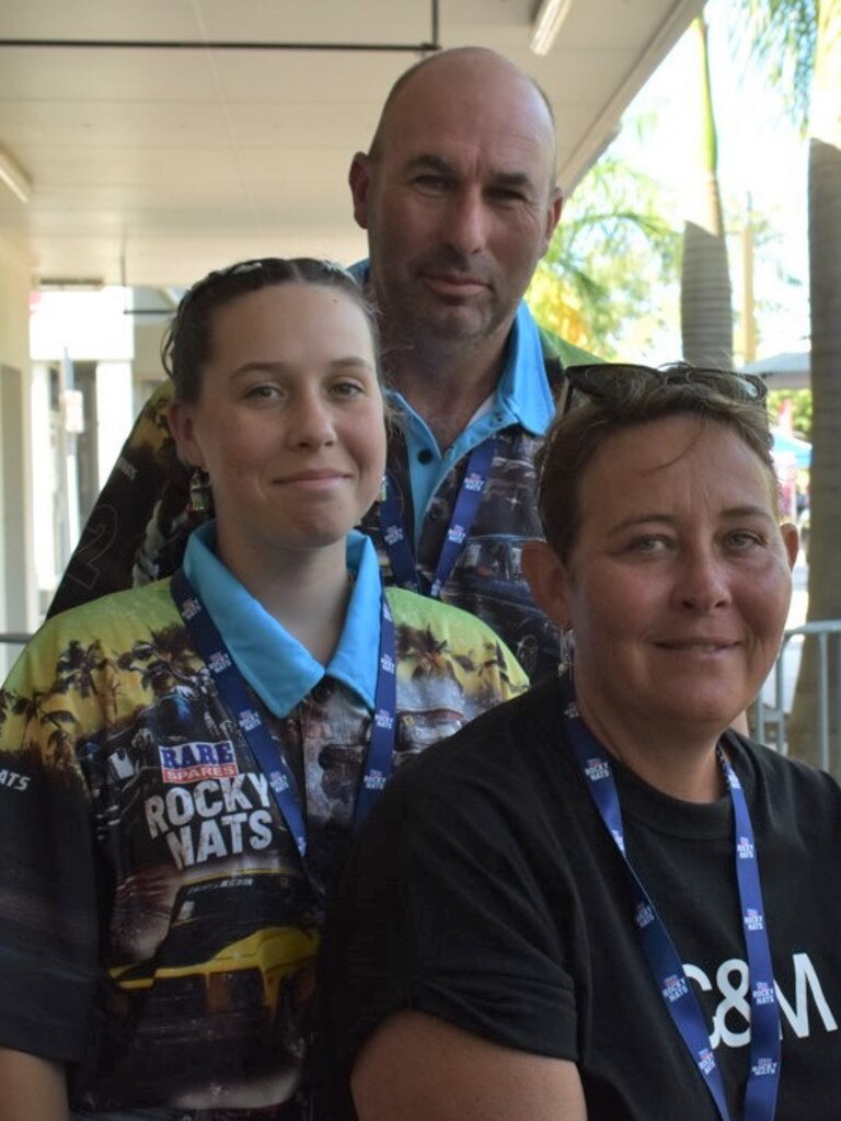 Philip, Veronica and Deanne Ward at day three of Rockynats 2022.