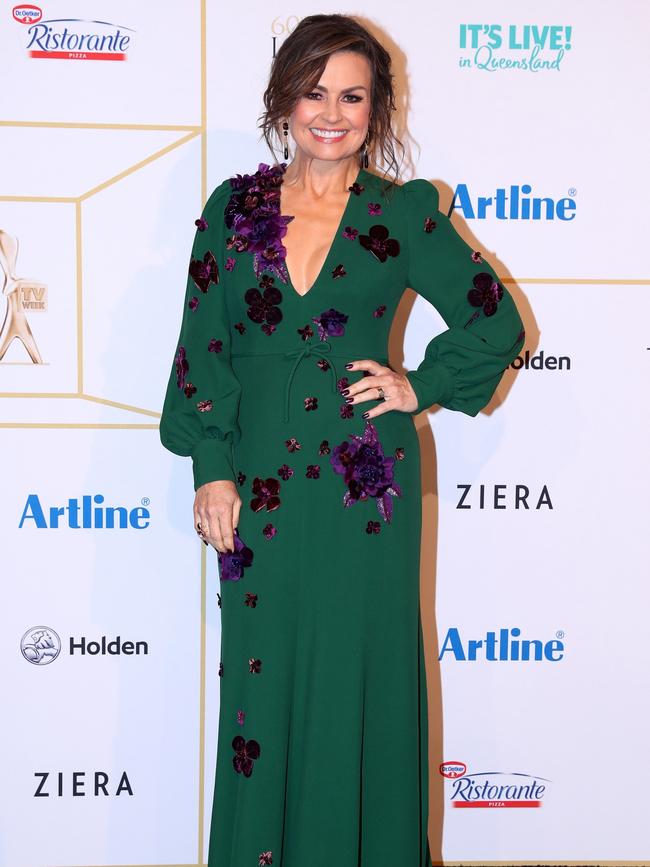 In her first year repping Channel 10, Lisa Wilkinson stuns as she arrives at the Logies. Picture: Chris Hyde/Getty Images