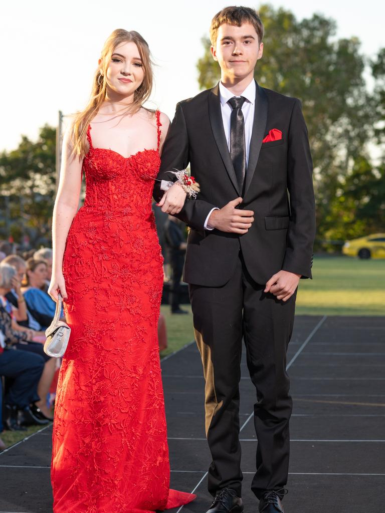 Sienna Giles and Liam Bird at the 2024 Rockhampton Grammar School formal.