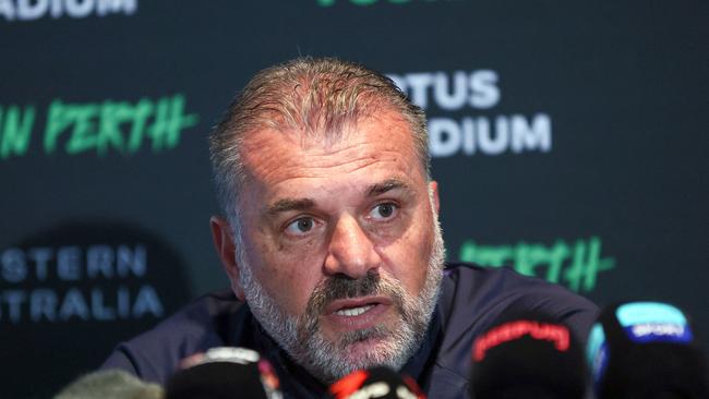 Spurs manager Ange Postecoglou says it’s been a ‘big 12 months’ for Australian football. Picture: TREVOR COLLENS / AFP