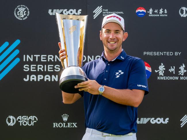 Lucas Herbert has found some hot form after using a vintage putter. Picture: AFP