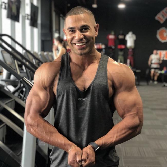 Youth worker Azariah Gutchen first started bulking up when he was a high school rugby league player.