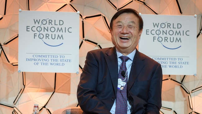 Technology from Huawei, run by Ren, has been banned from large areas of western telecommunications systems. Picture: Fabrice Coffrini/AFP/Getty Images