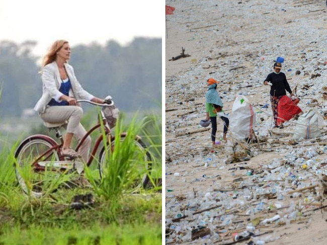 Julia Roberts and rubbish in Bali