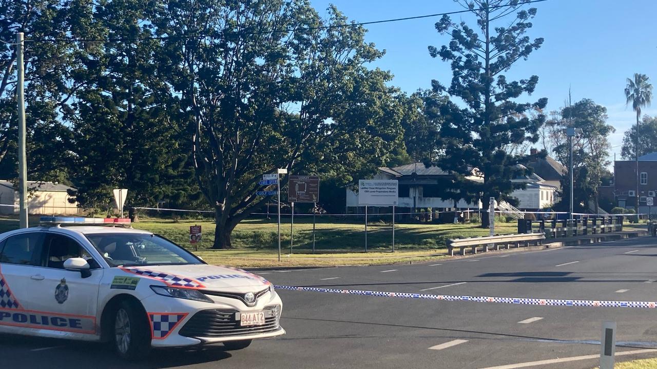 Detectives cordoned off a large area on Patrick St in Laidley as they investigated the death of Jamie Barlow.