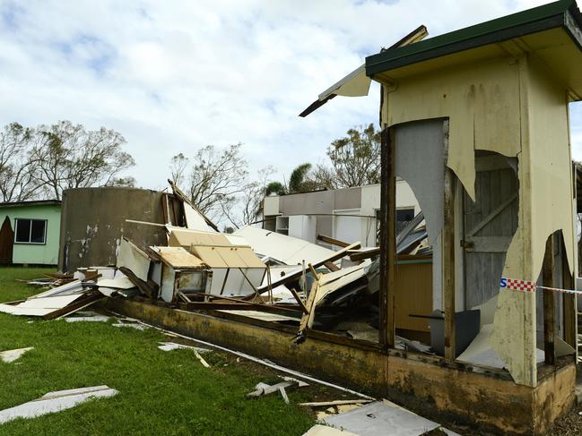 Damage caused by Cyclone Debbie at Wilson Beach in George Christensen’s electorate. Picture: Wesley Monts