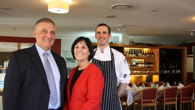 Nick, Virginia and Peter Tzimas at The Golden Ox. Photo: Kylie Knight