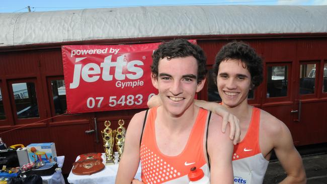 2012 Race the Rattler teams winner Patrick Tierman and Jack Curran (right). Craig Warhurst/The Gympie Times