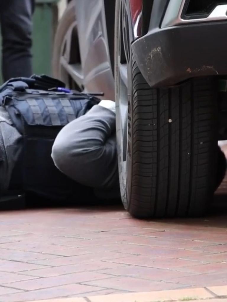 Multiple cars were searched. Picture: Victoria Police