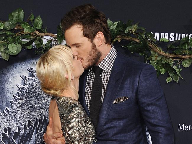 Happier times: At the Jurassic World premiere.