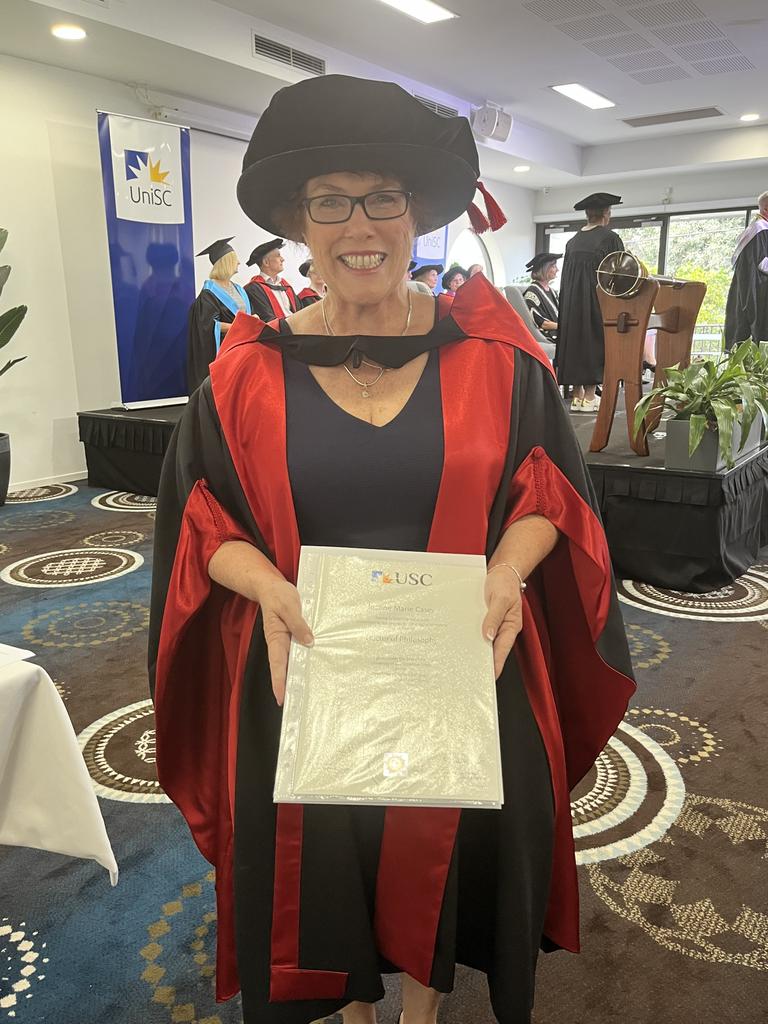 Dr Joanne Casey completed a masters in Philosophy.