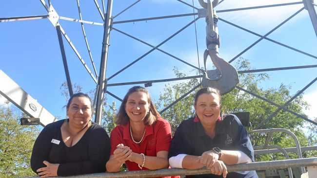 TOP JOB: Tayla Dennis, Debbie Joppich and Leanne Crawford are all smiles, after the Big Rig won two tourism awards this week. Picture: Jorja McDonnell