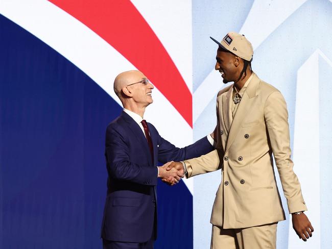 Alex Sarr is off to the Washington Wizards. Picture: Sarah Stier/Getty Images