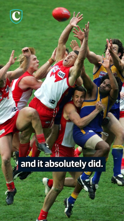 'Leo Barry you star': Famous mark crowned top AFL moment of last 25 years