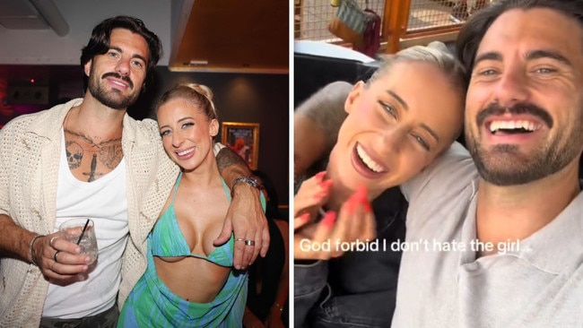 But some duos make it through. These are the most unexpected couples in Australia, starting with Jamie Marinos and Eliot Donovan. After their respective splits in Season 12, Jamie and Eliot’s friendship has reportedly blossomed into a romantic relationship. They’ve recently become inseparable, frequently sharing moments together on social media, including TikTok videos that showcase their growing affection. Rumours indicate they’ve even moved in together. Picture: TikTok