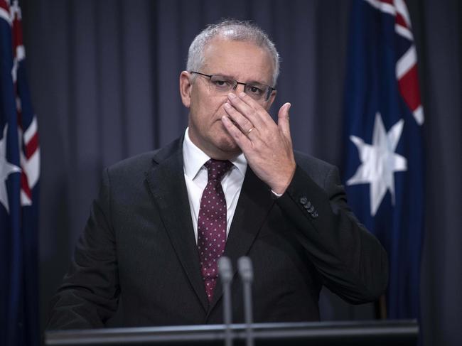 Mr Morrison acknowledged the reports were the latest scandal in a “traumatic month” within parliament. Picture: NCA NewsWire / Gary Ramage