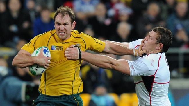 Former Wallaby Rocky Elsom has been handed a two-year prison sentence. (AAP Image/Dave Hunt) NO