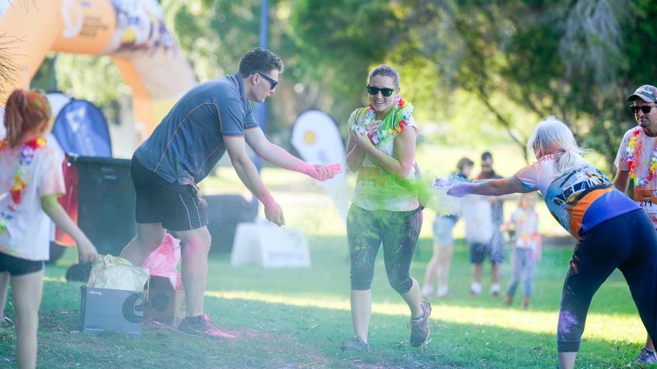 Photos from Cherryandjun Photography of the 2023 Gladstone Colour Me Capricorn fun run for the RACQ CapRescue.
