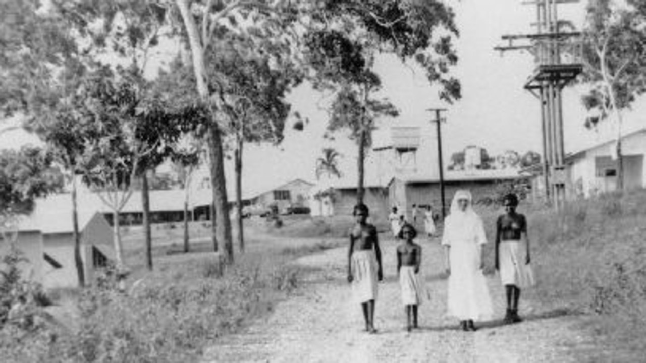 Sister Mary Vincent And Girls At East Arm Leprosarium.