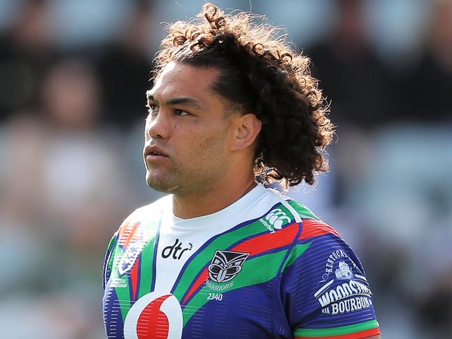 GOSFORD, AUSTRALIA - SEPTEMBER 27: Adam Blair of the Warriors looks on during the round 20 NRL match between the New Zealand Warriors and the Manly Sea Eagles at Central Coast Stadium on September 27, 2020 in Gosford, Australia. (Photo by Matt King/Getty Images)