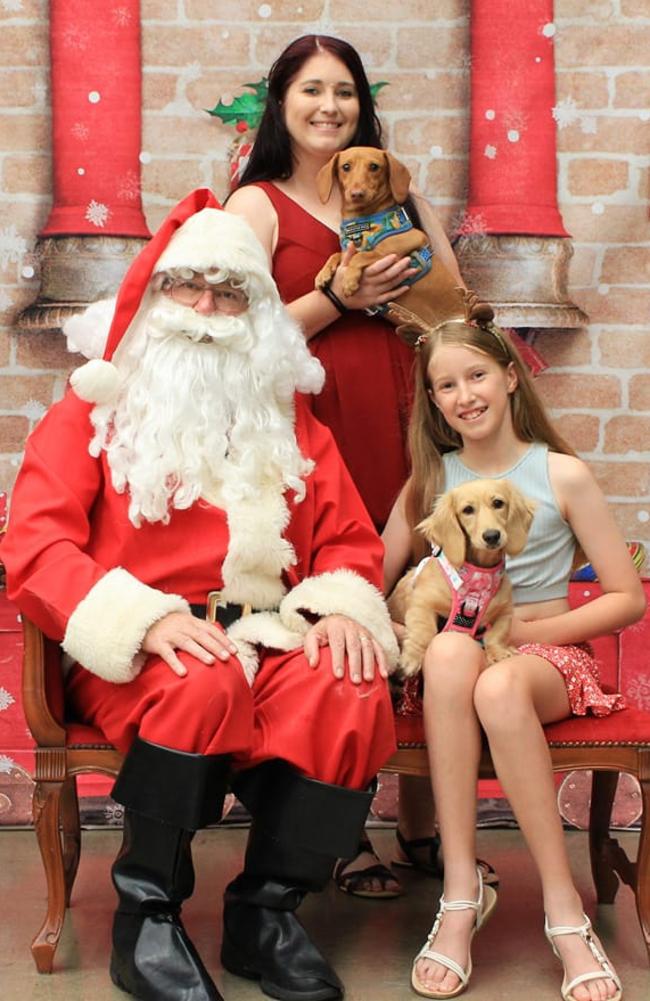 Alana and Shylah Shutz, and their dogs Evie and Lulu: Petbarn Hervey Bay 2023 - Fraser Coast. Sent in by Alana Schutz.