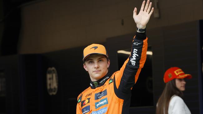 McLaren driver Oscar Piastri took pole position for the Spanish Grand Prix. (AP Photo/Joan Monfort)