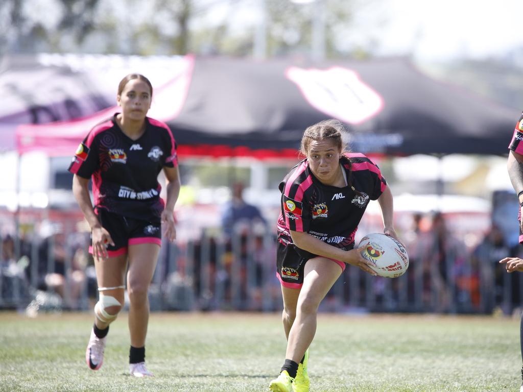 Koori Knockout - Day 4 Womens GF Redfern All Blacks v Bourke Warriors Monday, 7 October 2024 Hereford St, Bathurst NSW 2795, Australia, Picture Warren Gannon Photography