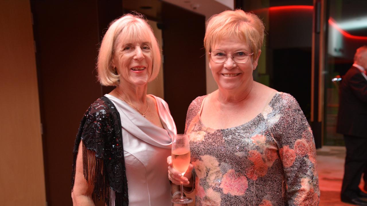 The 2024 FNQ Salvos Champs Ruby Ball at Cairns Convention Centre: Pip Woodward and Deb Newman. Picture: Bronwyn Farr