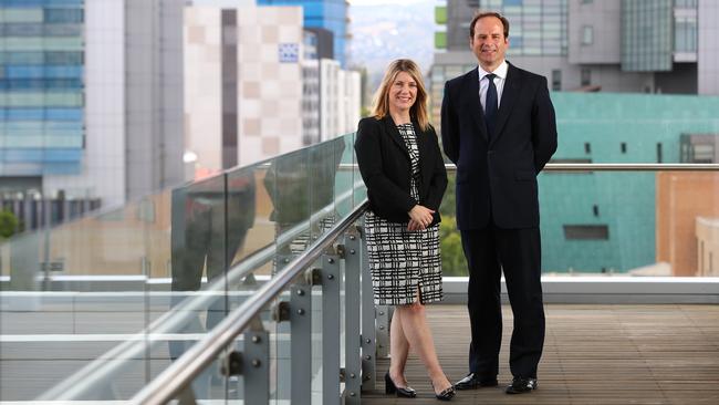 Thomson Geer chief executive partner Adrian Tembel and senior associate Sarah Hay. PIC TAIT SCHMAAL.