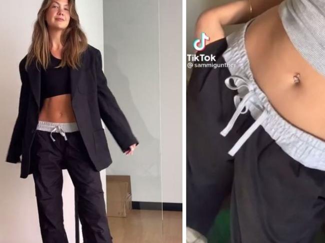 Lorna Jane Active's Flashdance Pant have made a comeback thanks to TikTok. Picture: TikTok.