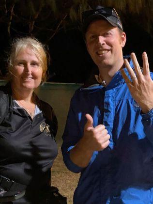 Kazz Preston finds a wedding ring in the Surf on Main Beach late at night.