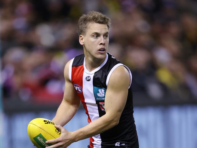 AFL Round 5.   15/04/2021. St kilda vs Richmond at Marvel Stadium, Melbourne.   Jack Lonie of the Saints    . Pic: Michael Klein