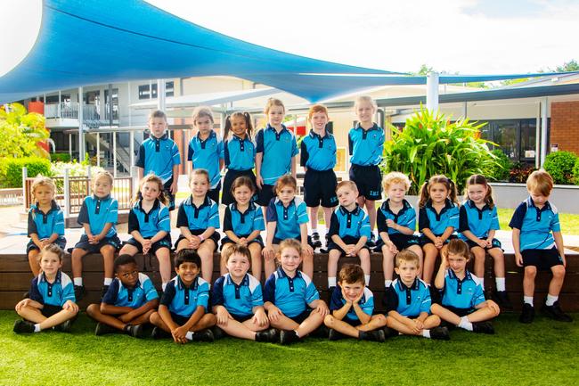 St Mary's Catholic Primary School 2022 Prep class. (L-R). Back row: Conan, Audrey, Willow, Amelia, Louis, Asha; middle row: Sienna, Adeline, Edie, Emily, Remy, Bridie, Luca, Huxley, Amber, Adelaide, Lincoln; front row: Harper, Alexander, Lishwanth, Thomas, Lindsey, Edie, Oliver, Eloise. Picture: Michaela Harlow MKY2022PREP