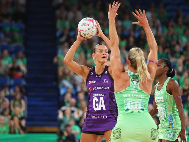 Tippah Dwan was below her best but battled for the Firebirds. Picture: Getty Images