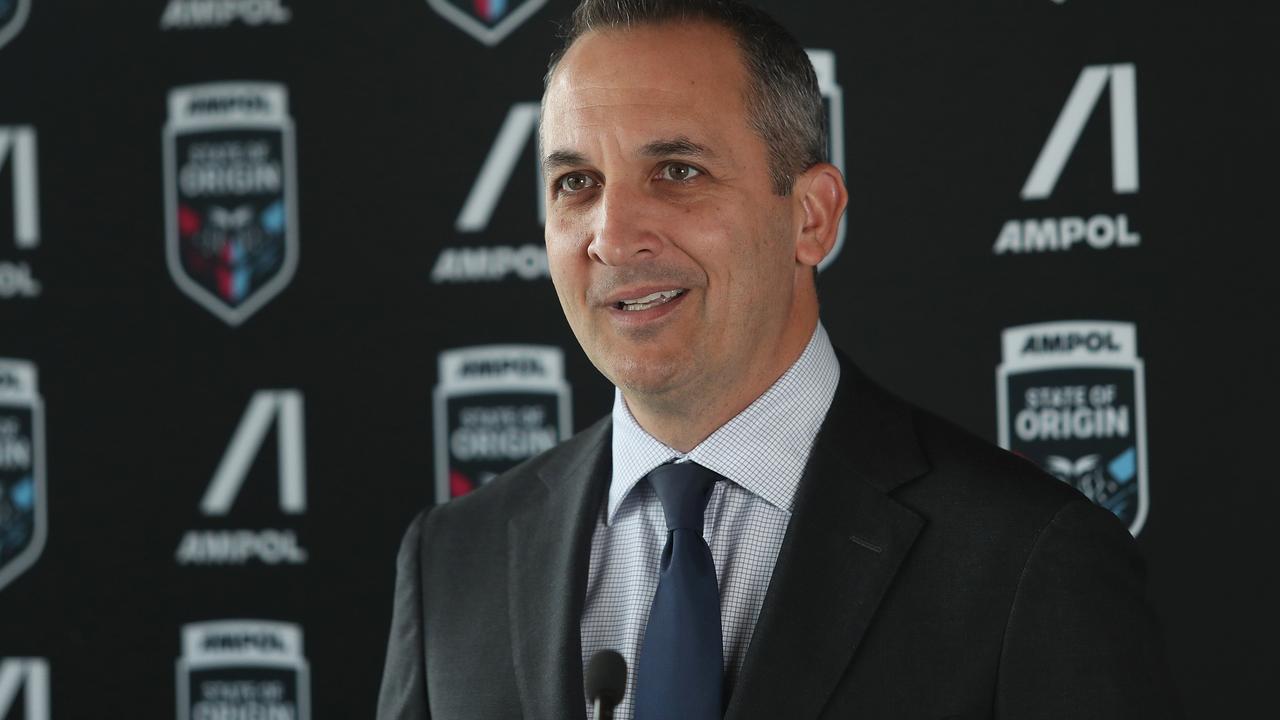 NRL CEO Andrew Abdo called club bosses to a meeting on Friday to discuss a range of matters. Picture: Brett Costello