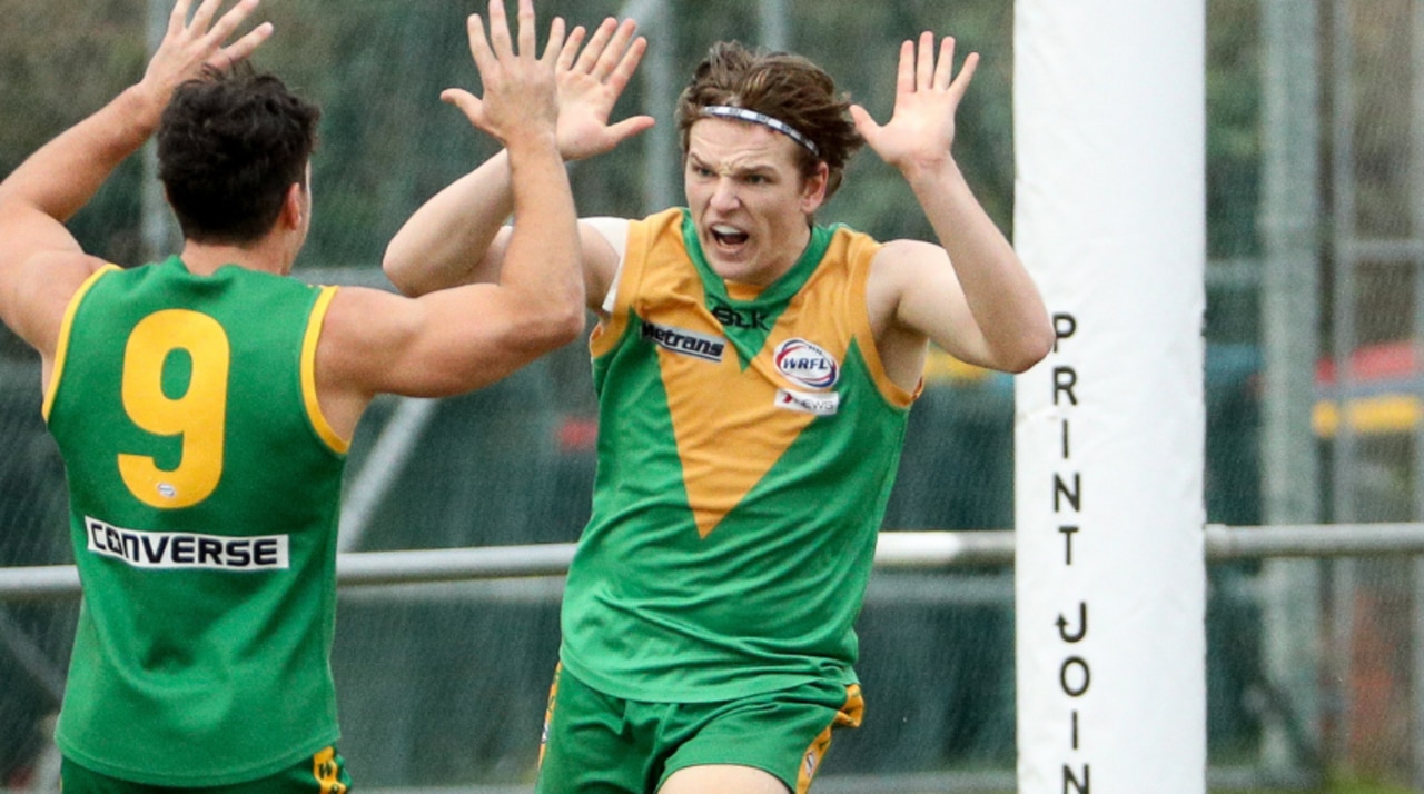 Jordan Boyd playing for Spotswood. Picture: Western Football Netball League