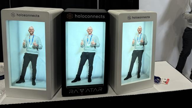 The Australian's Technology Editor Jared Lynch presented in holograms at CES in Las Vegas.